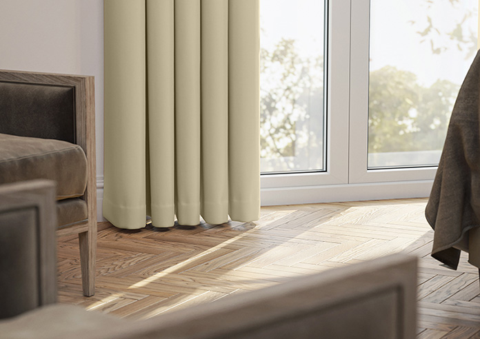 Kyoto Faux Silk, Sand - Made to Measure Curtains - Image 5